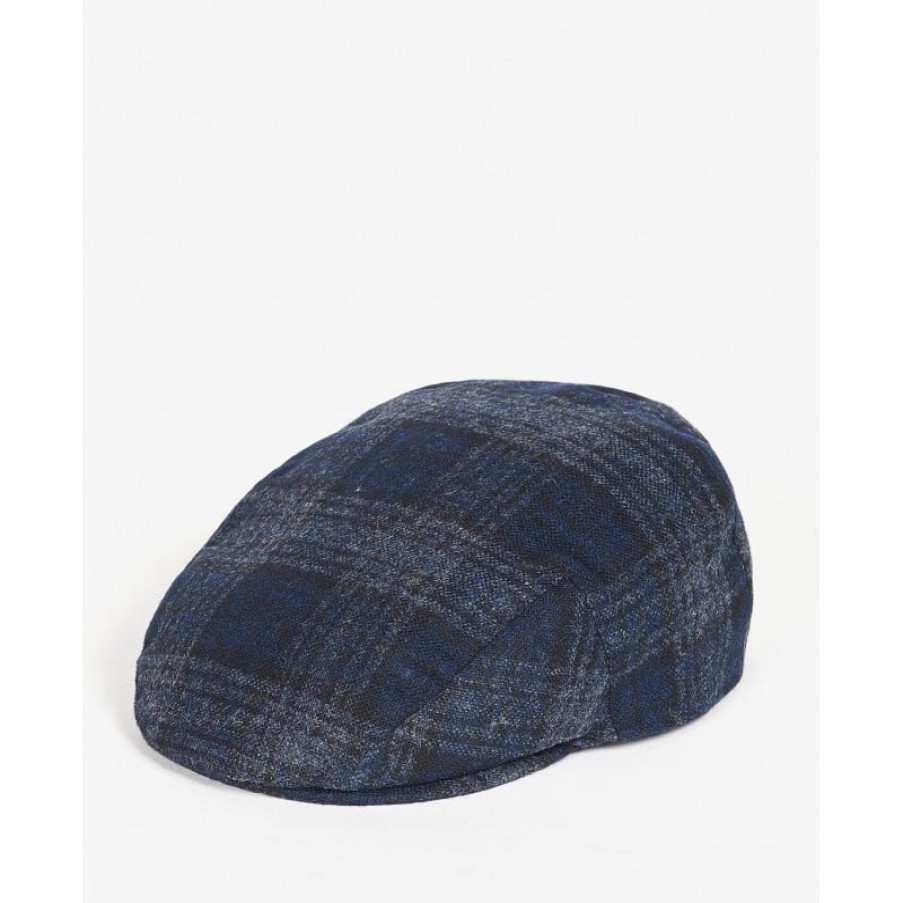 Men'S Barbour | Moons Tweed Cap Mha0295 - Navy Plaid