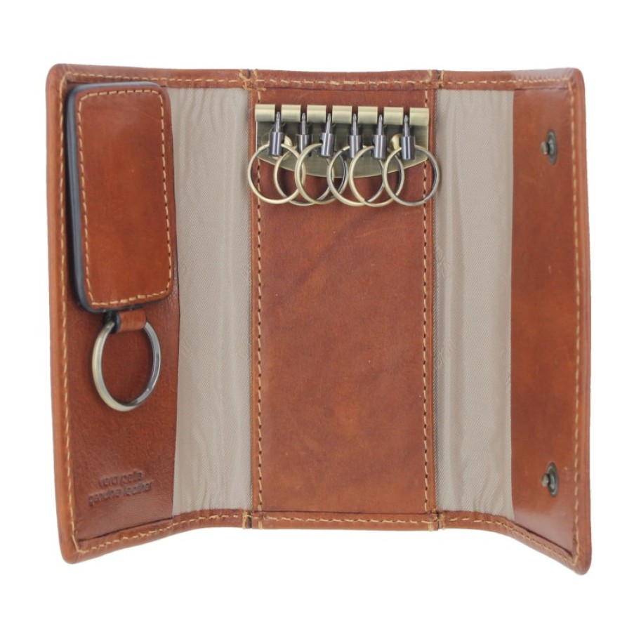 Men'S Gianni Conti | 919707 Keyring - Cognac