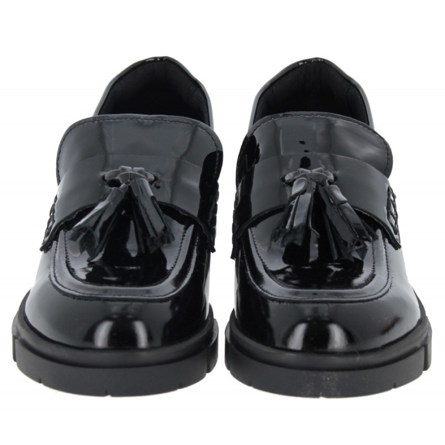 Children'S Clarks Teen Girls School Shoes | Teala Loafer - Black Patent