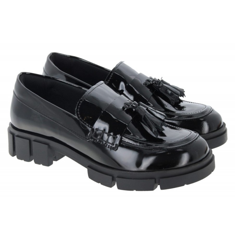 Children'S Clarks Teen Girls School Shoes | Teala Loafer - Black Patent