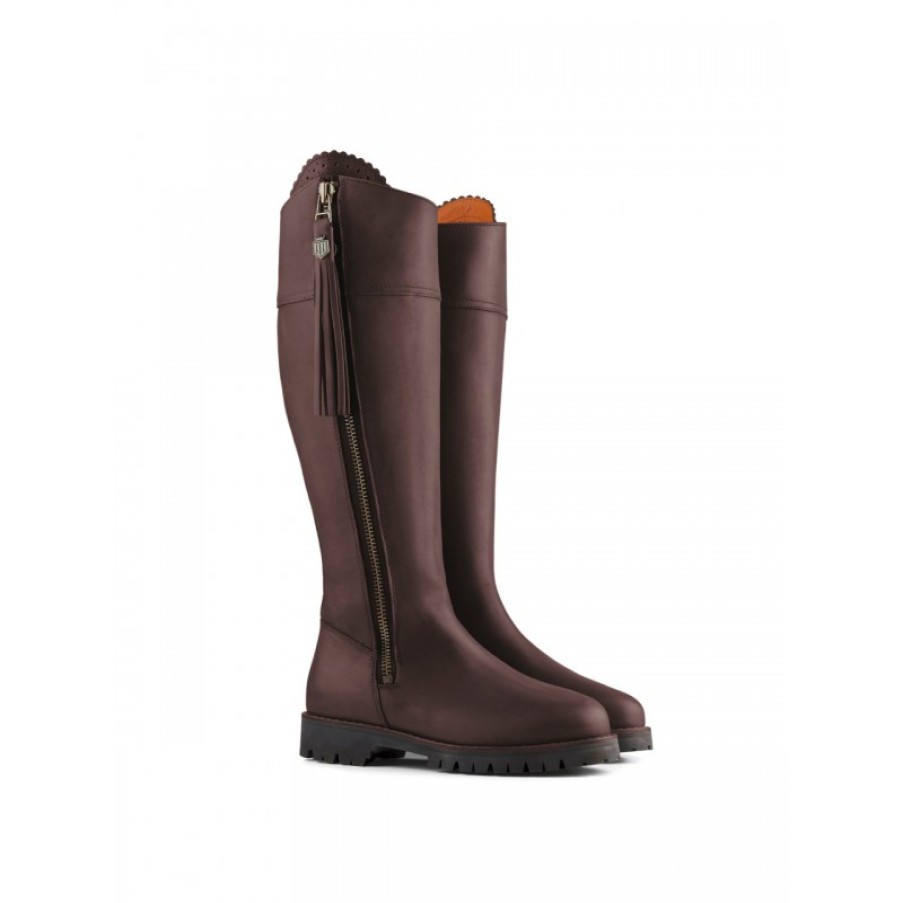 Women'S Fairfax and Favor | Fairfax & Favor Explorer Sporting Fit Boots - Mahogany Leather