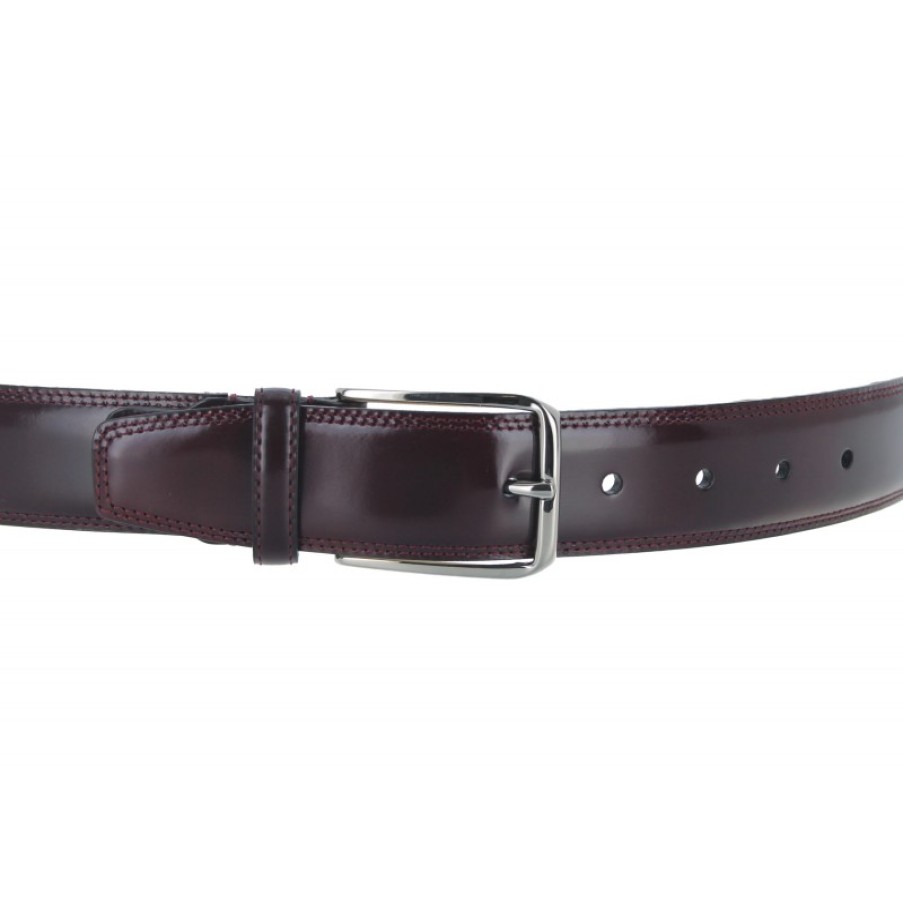 Men'S The Golden Boot | Golden Boot 11251 Belt - Burgundy Leather