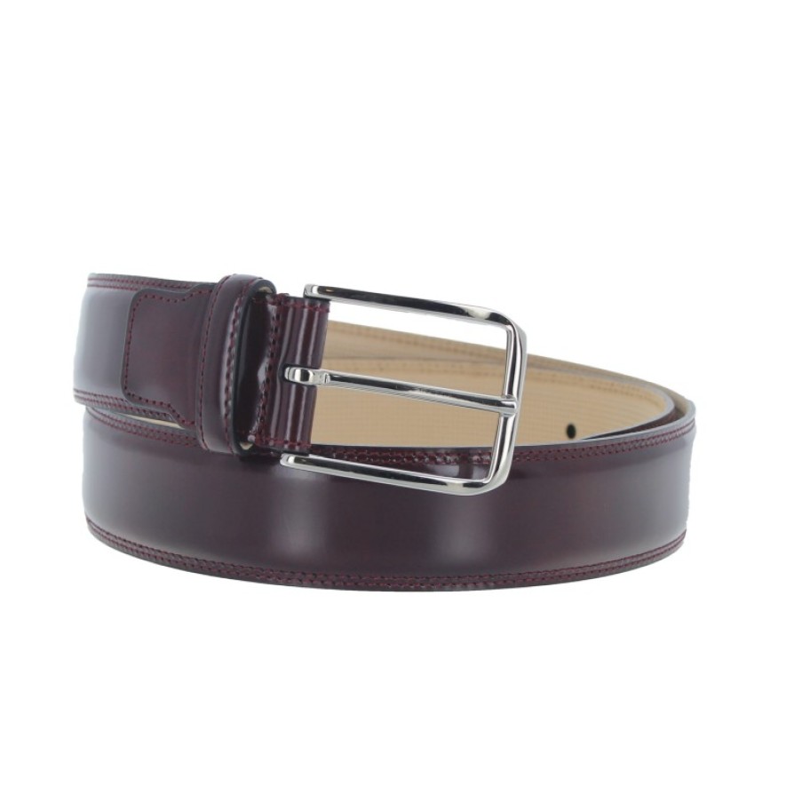 Men'S The Golden Boot | Golden Boot 11251 Belt - Burgundy Leather