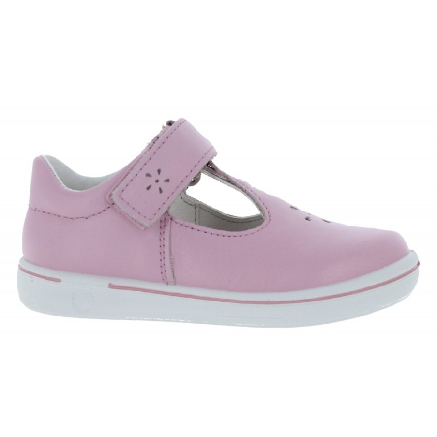 Children'S Ricosta Girls Shoes | Winona 2600202 T-Bar Shoes - Blush Leather