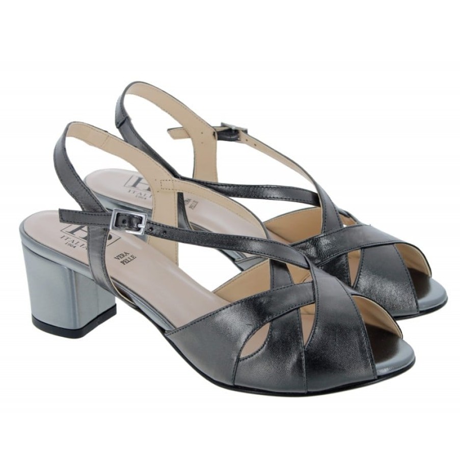 Women'S HB Shoes | Shelagh F2319 Sandals - Pewter