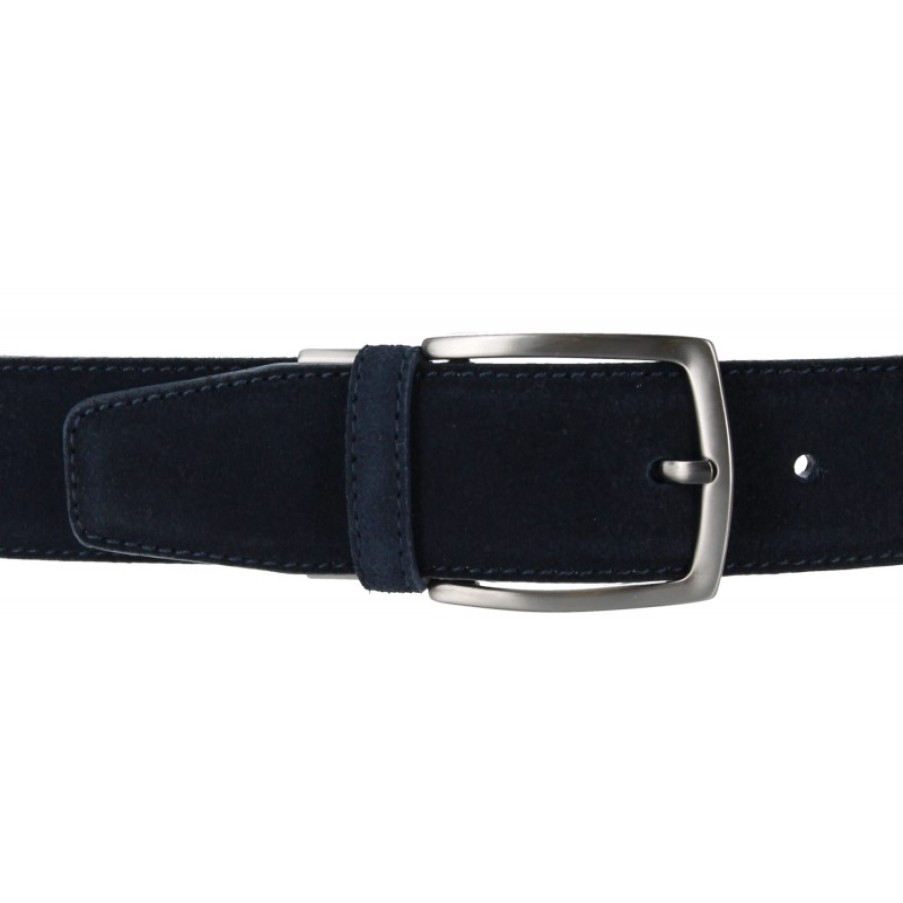 Men'S The Golden Boot | Golden Boot 11231 Belt - Navy Suede