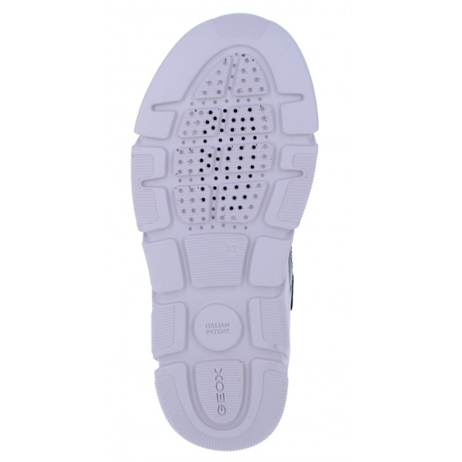 Children'S Geox Girls Trainers | J16Dla J Aril Trainers - Dark Silver/Lilac