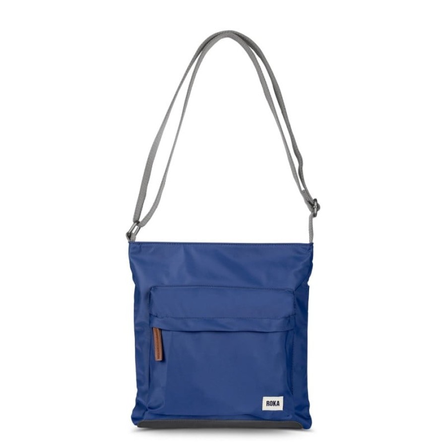 Women'S Roka London | Kennington B Medium Crossbody - Burnt Blue