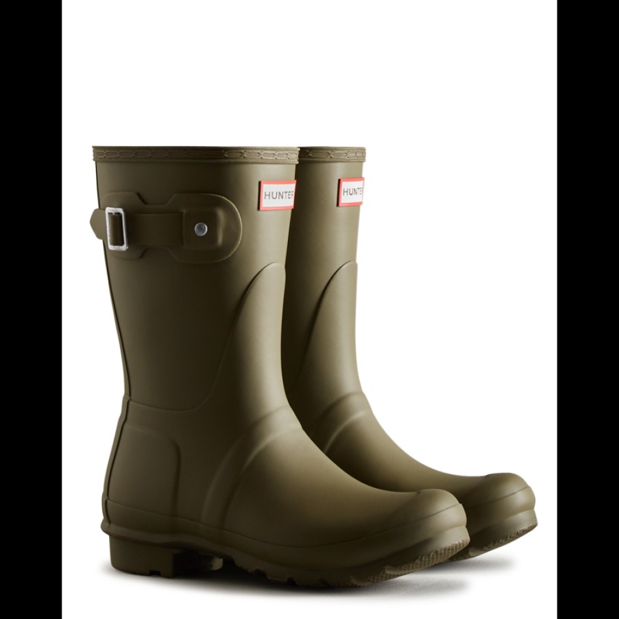 Women'S Hunter | Women Original Short Wfs1000Rma Wellingtons - Olive Leaf