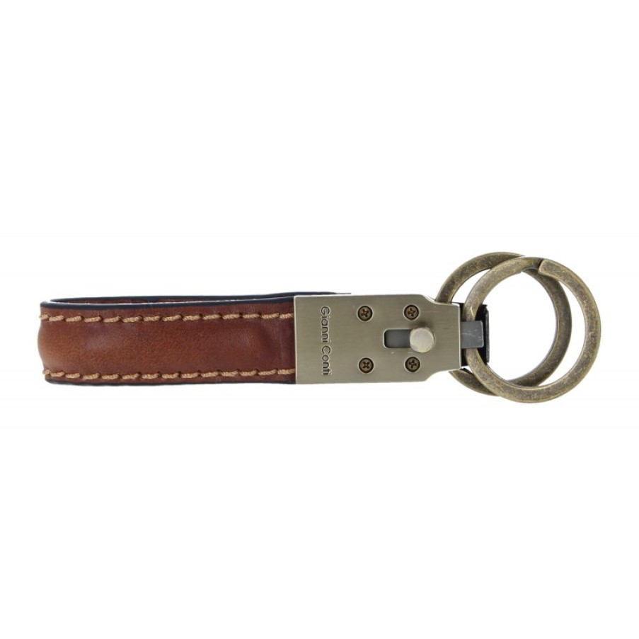 Men'S Gianni Conti | 919175 Keyring - Cognac